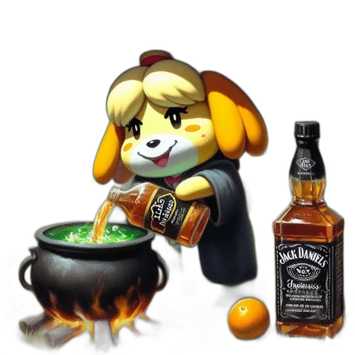 food, animal, bottle, pixel art transparent PNG cut-out