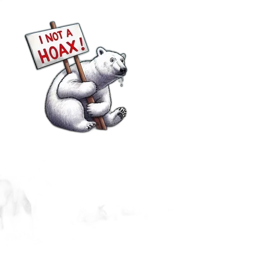 concept art, pixel art, polar, bear transparent PNG cut-out