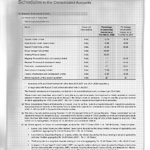 document, titled, schedules, consolidated transparent PNG cut-out