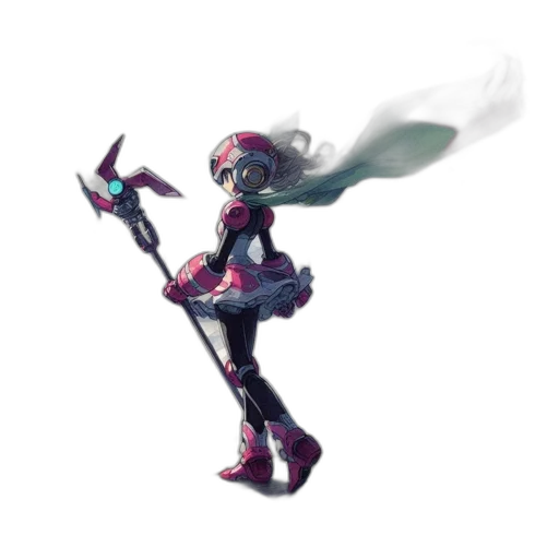 robot, weapon, staff, sword transparent PNG cut-out
