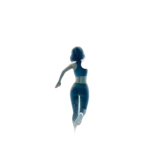 dress, robot, creature, hair transparent PNG cut-out