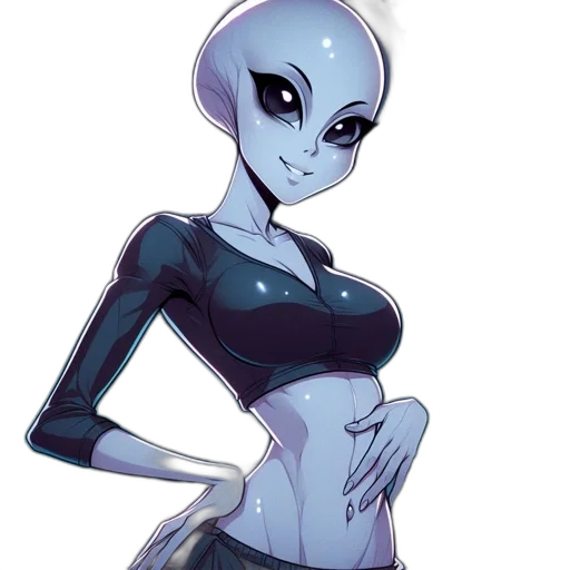 robot, dress, creature, staff transparent PNG cut-out
