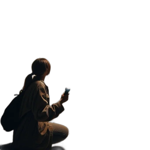 jacket, staff, robot, face transparent PNG cut-out