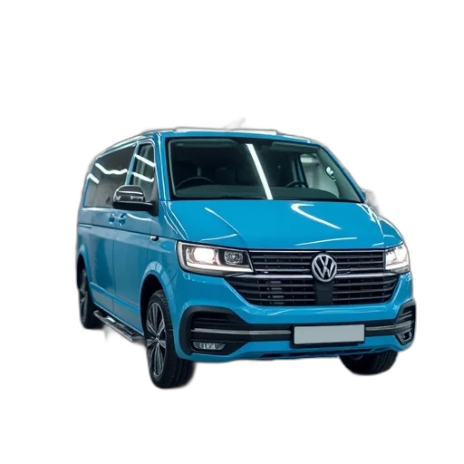 car, 3d render, blue, volkswagen transparent PNG cut-out