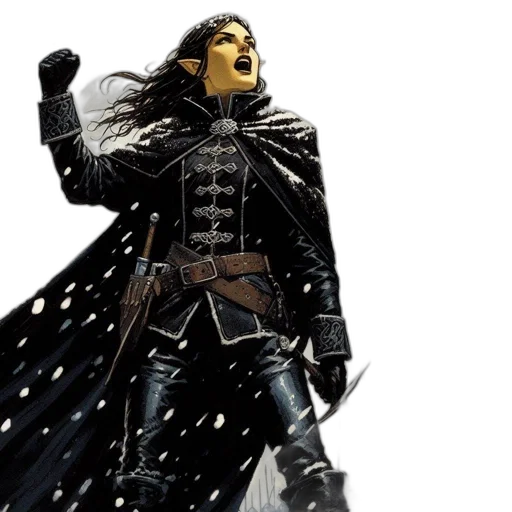 comic book art, concept art, fantasy art, snow transparent PNG cut-out