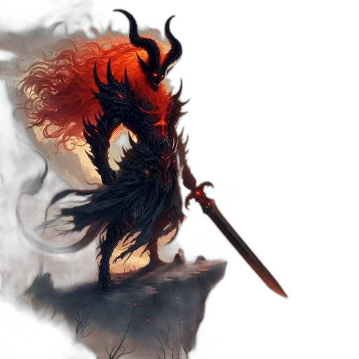 dragon, mask, sword, weapon transparent PNG cut-out