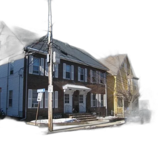 building, 3d render, photorealistic, city street transparent PNG cut-out