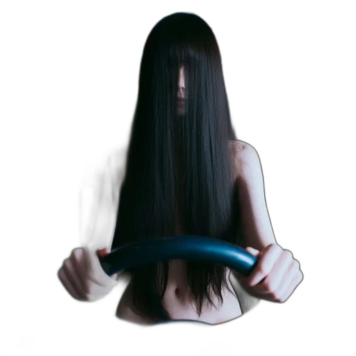 hair, mask, dress, creature transparent PNG cut-out