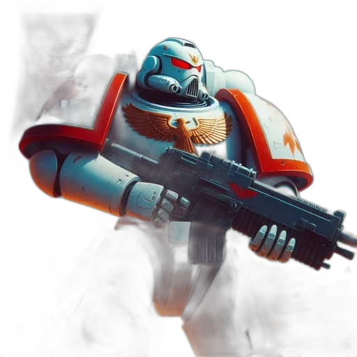 robot, weapon, concept art, 3d render transparent PNG cut-out