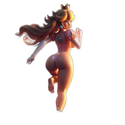 dress, creature, staff, crown transparent PNG cut-out