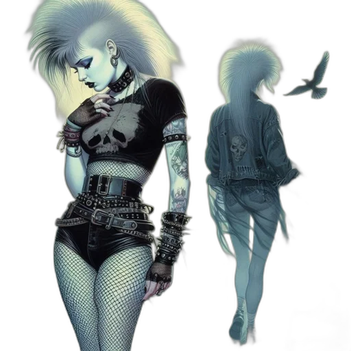 jacket, cyberpunk, concept art, comic book art transparent PNG cut-out
