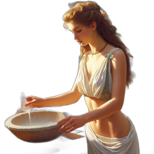 jewelry, dress, food, oil painting transparent PNG cut-out