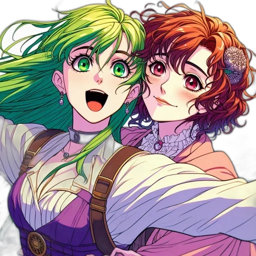 anime, comic book art, concept art, fantasy art transparent PNG cut-out