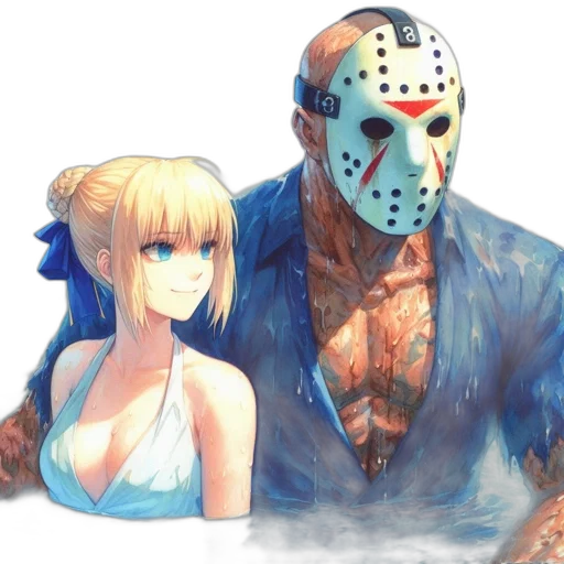 mask, face, concept art, pixel art transparent PNG cut-out