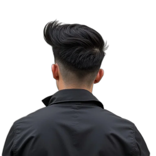 hair, jacket, hat, staff transparent PNG cut-out