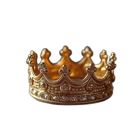 crown, jewelry, hat, photorealistic transparent PNG cut-out