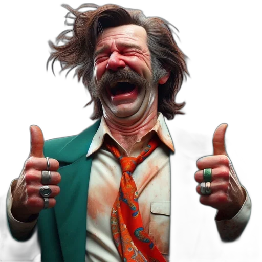 face, jacket, staff, mask transparent PNG cut-out
