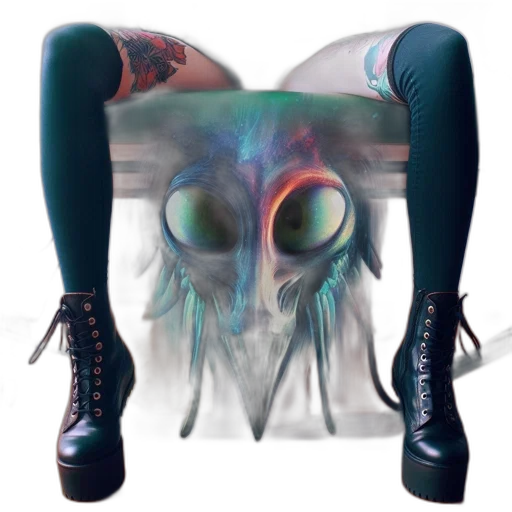 mask, shoes, creature, jacket transparent PNG cut-out