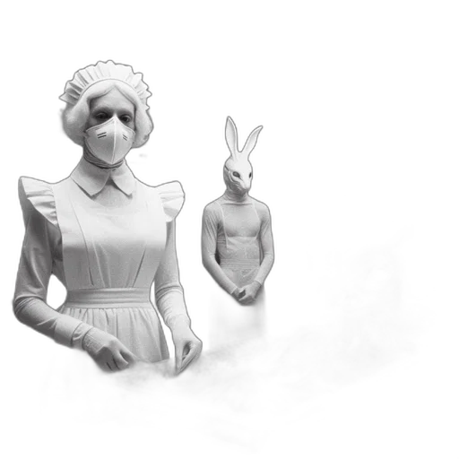 mask, robot, creature, dress transparent PNG cut-out