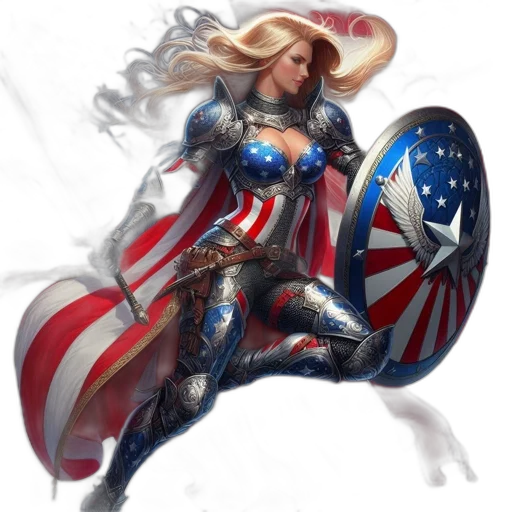 comic book art, concept art, fantasy art, female transparent PNG cut-out