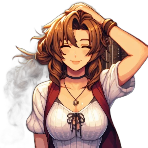 staff, dress, pixel art, anime transparent PNG cut-out
