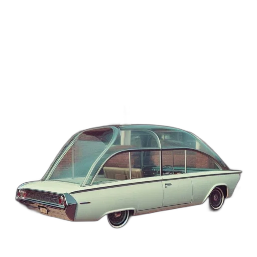 car, furniture, concept art, photorealistic transparent PNG cut-out