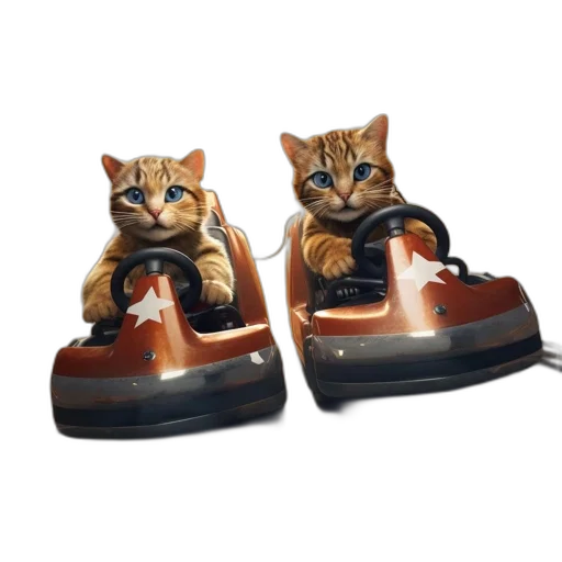 shoes, photorealistic, two, cats transparent PNG cut-out