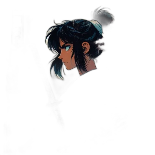 hair, face, mask, creature transparent PNG cut-out