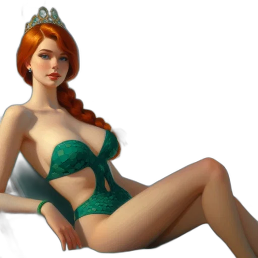 crown, dress, concept art, 3d render transparent PNG cut-out