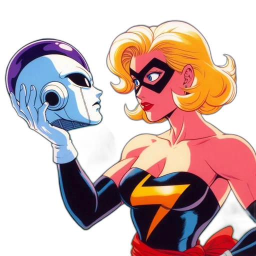 mask, comic book art, cartoon, concept art transparent PNG cut-out