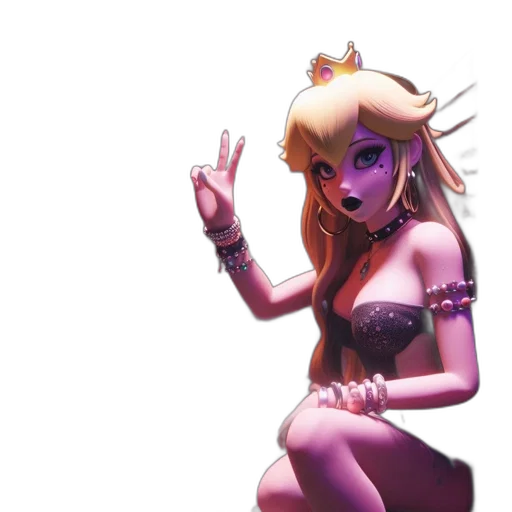 staff, dress, crown, concept art transparent PNG cut-out