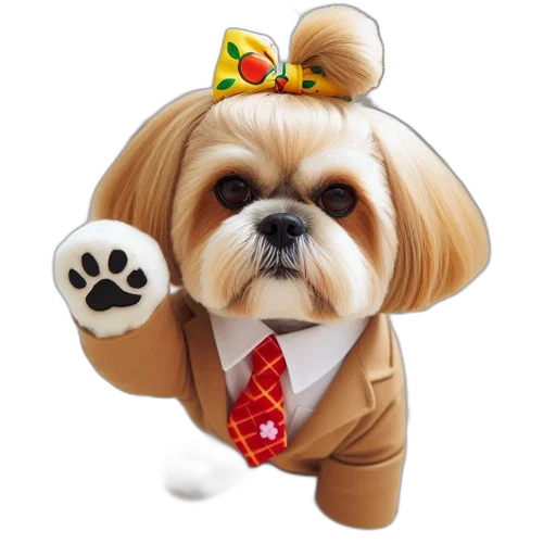 staff, animal, jacket, photorealistic transparent PNG cut-out