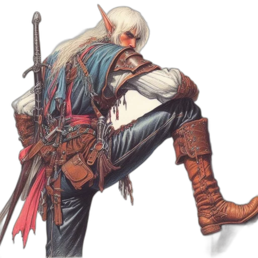 weapon, sword, staff, jacket transparent PNG cut-out