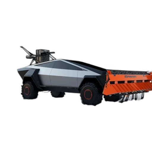 robot, car, weapon, 3d render transparent PNG cut-out