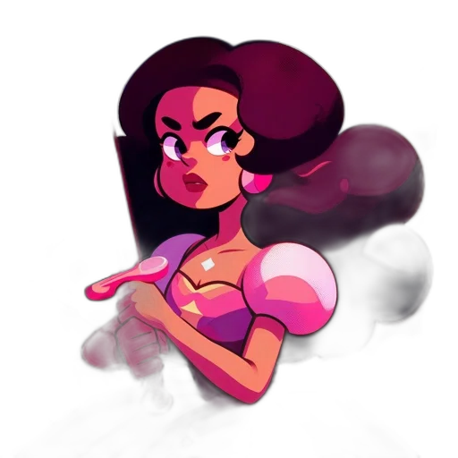 dress, hair, staff, crown transparent PNG cut-out