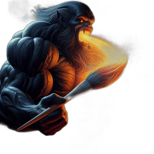 concept art, fantasy art, comic book art, photorealistic transparent PNG cut-out