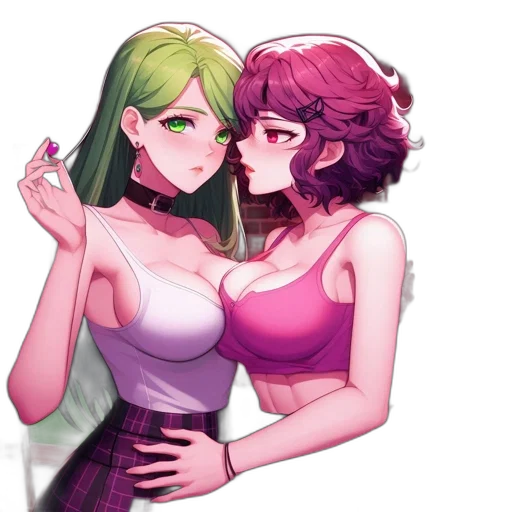 dress, pixel art, concept art, vaporwave transparent PNG cut-out