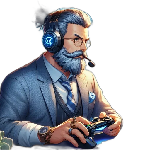 staff, face, concept art, pixel art transparent PNG cut-out