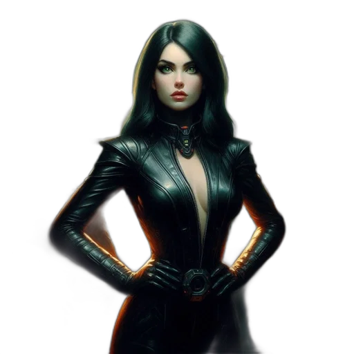 jacket, dress, comic book art, concept art transparent PNG cut-out