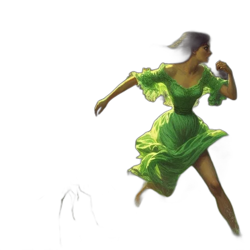 dress, concept art, fantasy art, watercolor transparent PNG cut-out