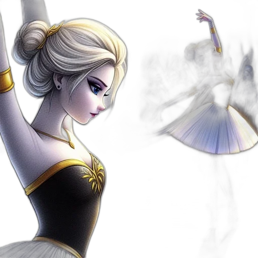 dress, fantasy art, concept art, comic book art transparent PNG cut-out
