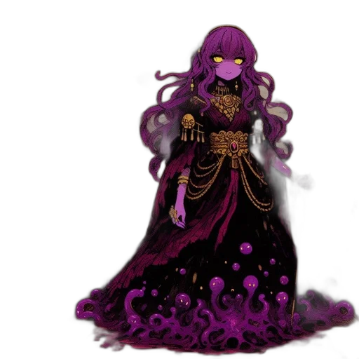 dress, staff, mask, concept art transparent PNG cut-out