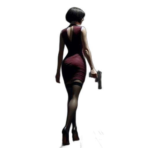 dress, weapon, staff, concept art transparent PNG cut-out