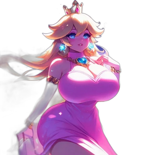 dress, crown, staff, weapon transparent PNG cut-out