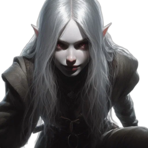 face, creature, fantasy art, concept art transparent PNG cut-out