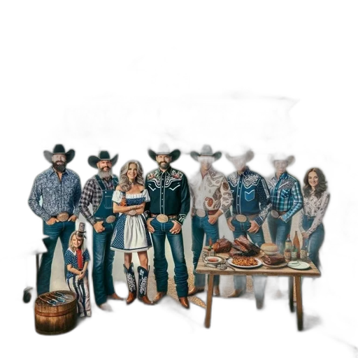 concept art, fire, family, gathers transparent PNG cut-out