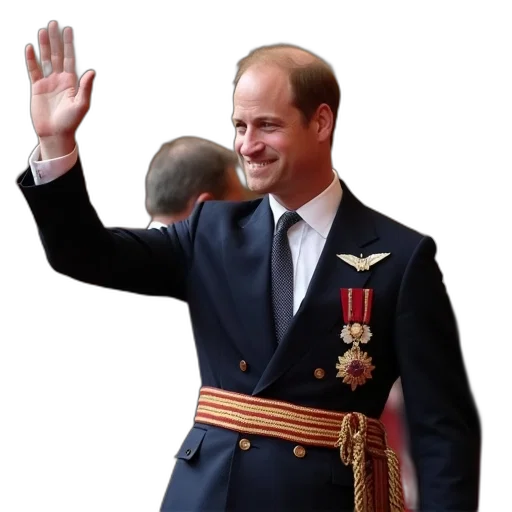 crown, jacket, staff, hat transparent PNG cut-out