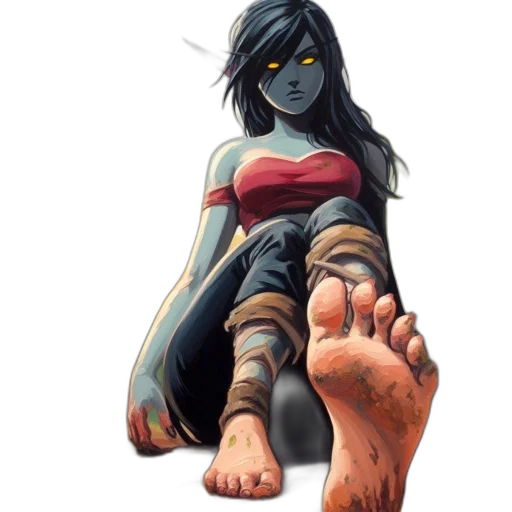 shoes, comic book art, concept art, fantasy art transparent PNG cut-out
