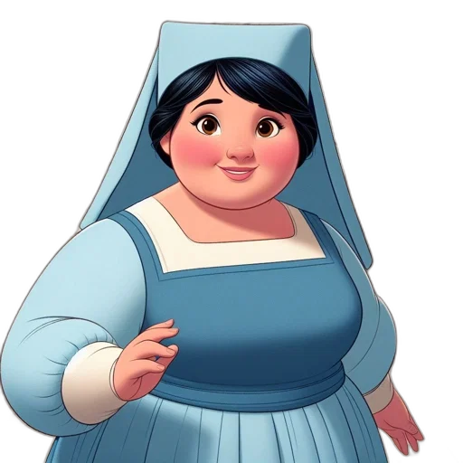 dress, face, 3d render, concept art transparent PNG cut-out