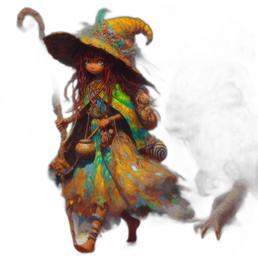 staff, dragon, hat, mask transparent PNG cut-out